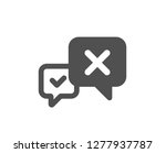 reject message icon. decline or ... | Shutterstock .eps vector #1277937787