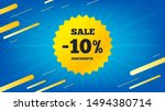 sale 10 percent off badge.... | Shutterstock .eps vector #1494380714