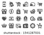 Shopping Wallet Icons. Gift ...