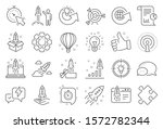 startup line icons. launch... | Shutterstock .eps vector #1572782344
