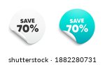 save 70 percent off. round... | Shutterstock .eps vector #1882280731