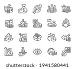 finance line icons. accounting... | Shutterstock .eps vector #1941580441