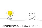 continuous line idea icon. one... | Shutterstock .eps vector #1967910211