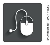 computer mouse sign icon.... | Shutterstock .eps vector #197474657