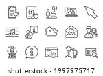 business icons set. included... | Shutterstock .eps vector #1997975717