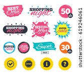 sale shopping banners. special... | Shutterstock .eps vector #619246061