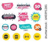 sale shopping banners. special... | Shutterstock .eps vector #640391281