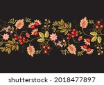 seamless pattern with stylized... | Shutterstock .eps vector #2018477897