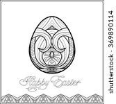 easter egg with pattern in... | Shutterstock .eps vector #369890114