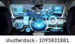 cockpit of futuristic... | Shutterstock . vector #1095831881