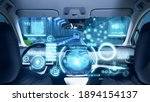 interior of autonomous car.... | Shutterstock . vector #1894154137