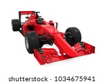 Red Race Car Isolated. 3d...