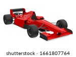Red Racing Car Isolated. 3d...