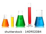 Test Tubes With Colorful...