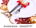 beautiful christmas setting... | Shutterstock . vector #166620737