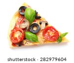 Slice Of Tasty Pizza With...