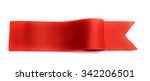 red ribbon isolated on white | Shutterstock . vector #342206501