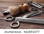 Vintage Tools Of Barber Shop On ...