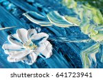 Oil painting of beautiful flower