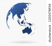 earth globe symbol | Shutterstock .eps vector #1202478934