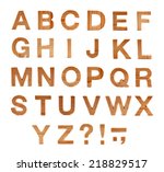 Wooden Abc Letter Alphabet Set...