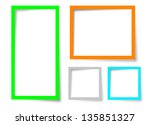 four text box vector design on... | Shutterstock . vector #135851327