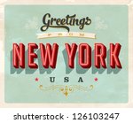 Vintage Touristic Greeting Card ...