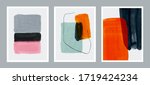 set of abstract minimalist hand ... | Shutterstock .eps vector #1719424234
