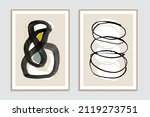 set of two abstract minimalist... | Shutterstock .eps vector #2119273751