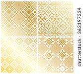 royal gold geometric pattern... | Shutterstock .eps vector #363197234