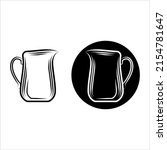 milk jug icon  milk container... | Shutterstock .eps vector #2154781647