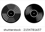 vinyl record icon  phonograph... | Shutterstock .eps vector #2154781657