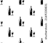bottle of wine and glass... | Shutterstock .eps vector #2169230831