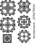 tribal tattoo design vector art  | Shutterstock .eps vector #255679024