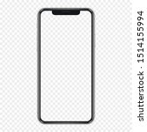 smartphone mockup. cellphone... | Shutterstock .eps vector #1514155994