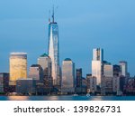 Skyline Of Lower Manhattan Of...