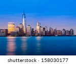 Skyline Of Lower Manhattan Of...