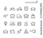 transportation line icons.... | Shutterstock .eps vector #1170481294
