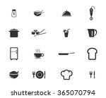 food and kitchen simple icons... | Shutterstock .eps vector #365070794