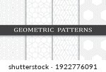 set of geometric seamless... | Shutterstock .eps vector #1922776091