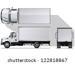 Vector Delivery   Cargo Truck