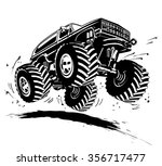 Vector Cartoon Monster Truck....