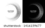 set of halftone incomplete... | Shutterstock .eps vector #1416159677