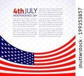 stylish american independence... | Shutterstock .eps vector #199353857