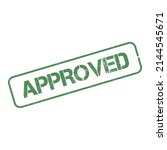 'approved' Stamp Vector Label....