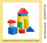 Colorful Wooden Blocks Toy   ...