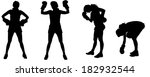 vector silhouette of a people... | Shutterstock .eps vector #182932544