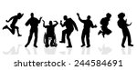 vector silhouettes of different ... | Shutterstock .eps vector #244584691