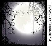 Halloween Background. Full Moon ...