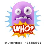 3d rendering surprise character ... | Shutterstock . vector #485580991